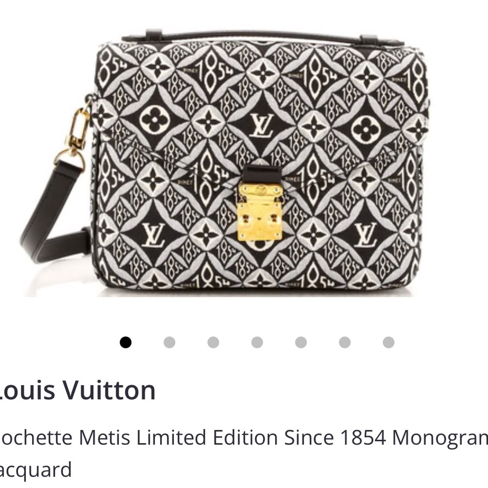 Pochette Metis MM Since 1854 Jacquard Gray/Black
